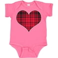 thumbnail image 3 of Inktastic Red Plaid Heart Boys or Girls Baby Bodysuit, 3 of 5