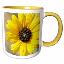 3drose, Usa, Kansas. Sunflower, 11oz Two-tone Yellow Mug