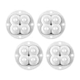 thumbnail image 3 of 4 piezas de ruedas giratorias giratorias para caja de almacenamiento perlas de pegamento blanco Zulema rodillo de ricino, 3 of 8