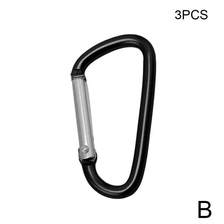 12pcs 3” Aluminium Carabiner Clip Vibrant Colors, Durable Spring-loaded  Gate Keychain Hook Pear Shape for Home, RV, Camping, Hiking, Fishing or  Traveling 