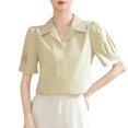 thumbnail image 2 of mfyjkho Tops Para Salir, Top De Moda Con Cuello En V Y Mangas Tres Cuartos Para Mujer Top/Camiseta Con Cuello En V Y Mangas Tres Cuartos Tops Para Hacer Ejercicio Para Mujer L, 2 of 5