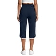 thumbnail image 4 of Rosvigor Plus Size Capris Pants for Women Lightweight Casual Joggers with Pockets Loose Fit High Waisted Athletic Pants, 4 of 7