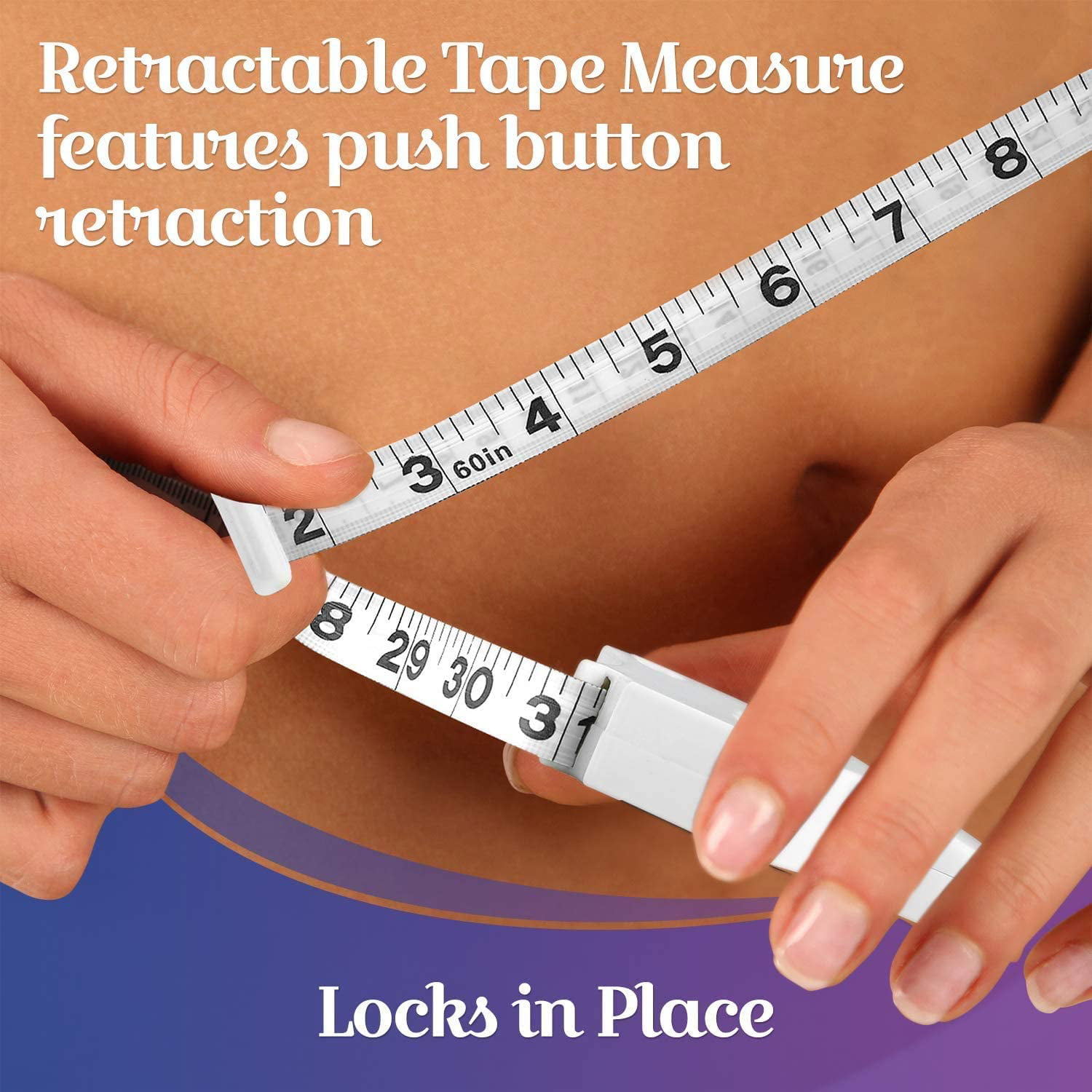 1pc Plastic Body Fat Caliper, Daily Pink Body Fat Tape Measure