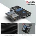 thumbnail image 4 of Dteck Wallet Case for iPhone 17,Magnetic Leather Case RFID Blocking Card Slots Wallet  Case Shockproof Flip Stand Cover for iPhone 17,Black, 4 of 8