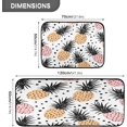 thumbnail image 3 of GZHJMY Cartoon Pineapple Kitchen Rug Set of 2 Non Slip Washable Cushioned Anti-Fatigue Kitchen Mat Comfort Standing Floor Mat for Kitchen Washroom Bedroom Carpet Runner, 3 of 7