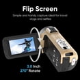 thumbnail image 7 of ORDRO B320 Video Camera Camcorder FHD 1080P 30MP IR Night Vision Vlogging Recorder 3.0 inch IPS Screen 18X Zoom, 7 of 7