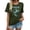 Dark Green, variant on Essentials Women T Shirts Oversized Adventure Awaits Explore Nature Hiking Camping Graphic Layer Clothes L