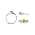 thumbnail image 3 of Oval Cut Citrine Ring 2/5 Carat (Ctw) in Sterling Silver, 3 of 4
