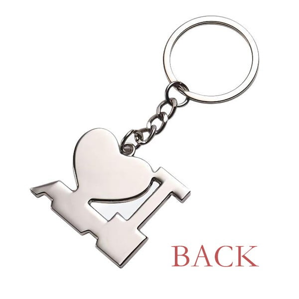 Interesting Catchword Cherry Pick Keychain Metal Keyring Holder Love MAMA Mother