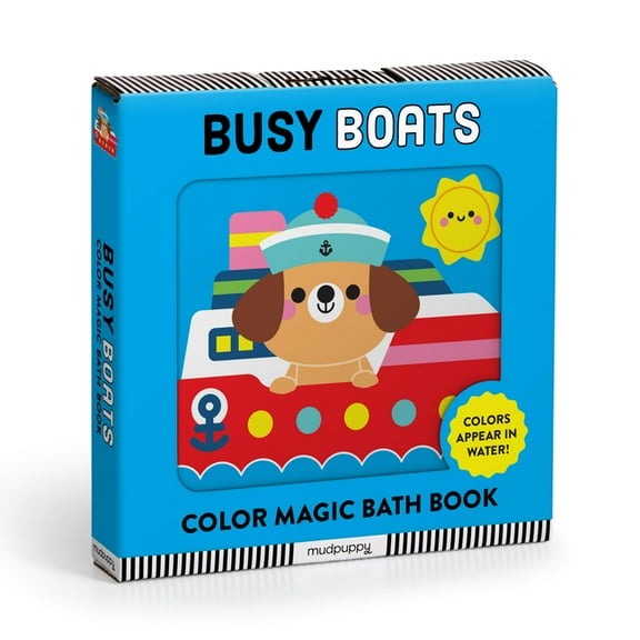 Busy Boats Color Magic Bath Book, (Hardcover)