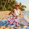 thumbnail image 6 of ZUXONGSY Tropical Hibiscus Print PVC Tote Bag, Clear Lightweight Oversize Shoulder Purse for Women, Weekender Handbag with Top Handle, Beach Shopping Daily, 6 of 7