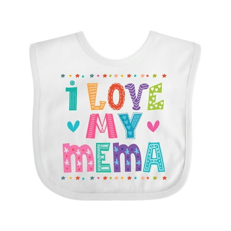 

Inktastic I Love My Mema Grandchildren Gift Baby Girl Bib
