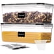 thumbnail image 1 of Airtight food storage containers with lids 2PCS set of 3.2L, for kitchen pantry organization and storage., 1 of 4