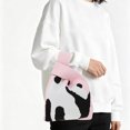 thumbnail image 2 of Unique Bargains 1 Pc Knitted Wrist Bag Portable Animal Pattern Gift Bag Pink, 2 of 5