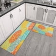 thumbnail image 3 of qynspngs Dahlia Floral Carpets Kitchen Floor Carpets, 3 of 7