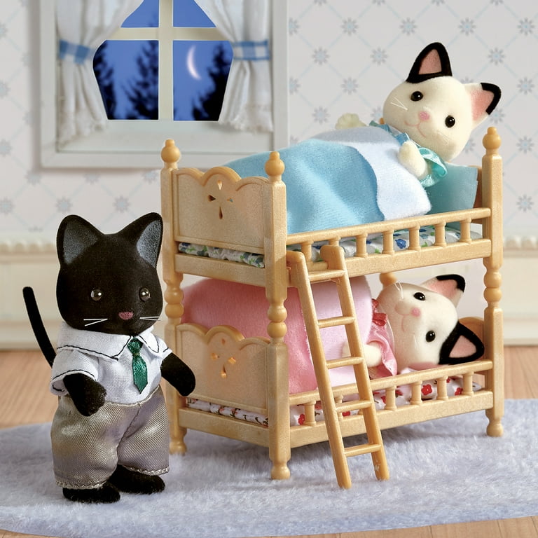 Calico Critters Tuxedo Cat Family Playset Set of 4 Collectible Doll Figures Walmart