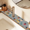 thumbnail image 2 of Yayeee Faucet Mat for Kitchen Sink 30" Diatomite Long Splash Guard Pad, Cute Acorns Pattern, 2 of 7