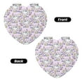 thumbnail image 2 of Kdxio Purple Rabbit Pocket Mirror, 1X/2X Travel Makeup Mirror 2-Sided Folding Small Mirror Portable Double-Sided Magnifying Cosmetic Mirror for Gift-Heart Shape, 2 of 9