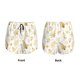 thumbnail image 3 of Balery Gold Christmas Tree Pantalones cortos deportivos para mujer con forro y dos bolsillos, elásticos, para entrenamiento, gimnasio, yoga-Large, 3 of 7