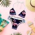 thumbnail image 6 of Starry Sky Flamingo Detachable Sponge Adjustable Strap Bikini Set Two-Pack - Swim Suit Swimsuits One-Piece Swimsuits, 6 of 6