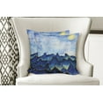 thumbnail image 4 of Ambesonne Landscape Throw Pillow Cover 2 Pack, Hills Cloud Sky, 16", Yellow Blue, 4 of 6