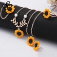 thumbnail image 1 of BN 5 Unids/Set Girasol Colgante Collar Stud Anillo Conjunto De Joyería, 1 of 3