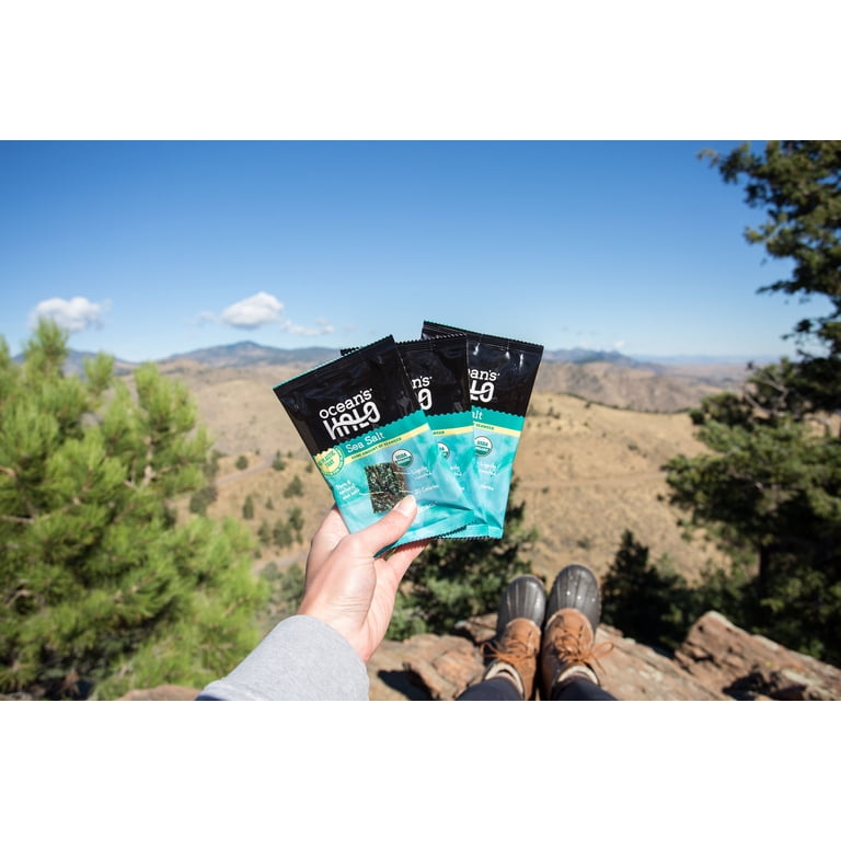 8 pack) Ocean's Halo, 5pk Seaweed Snack, Healthy, Sea Salt, Vegan