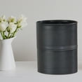 thumbnail image 3 of nu steel Bogart Metal Wastebasket, Small Round Plastic Vintage Trash Can for Bathroom, Bedroom, Dorm, College, Office - Oil Rubbed Bronze, 3 of 6