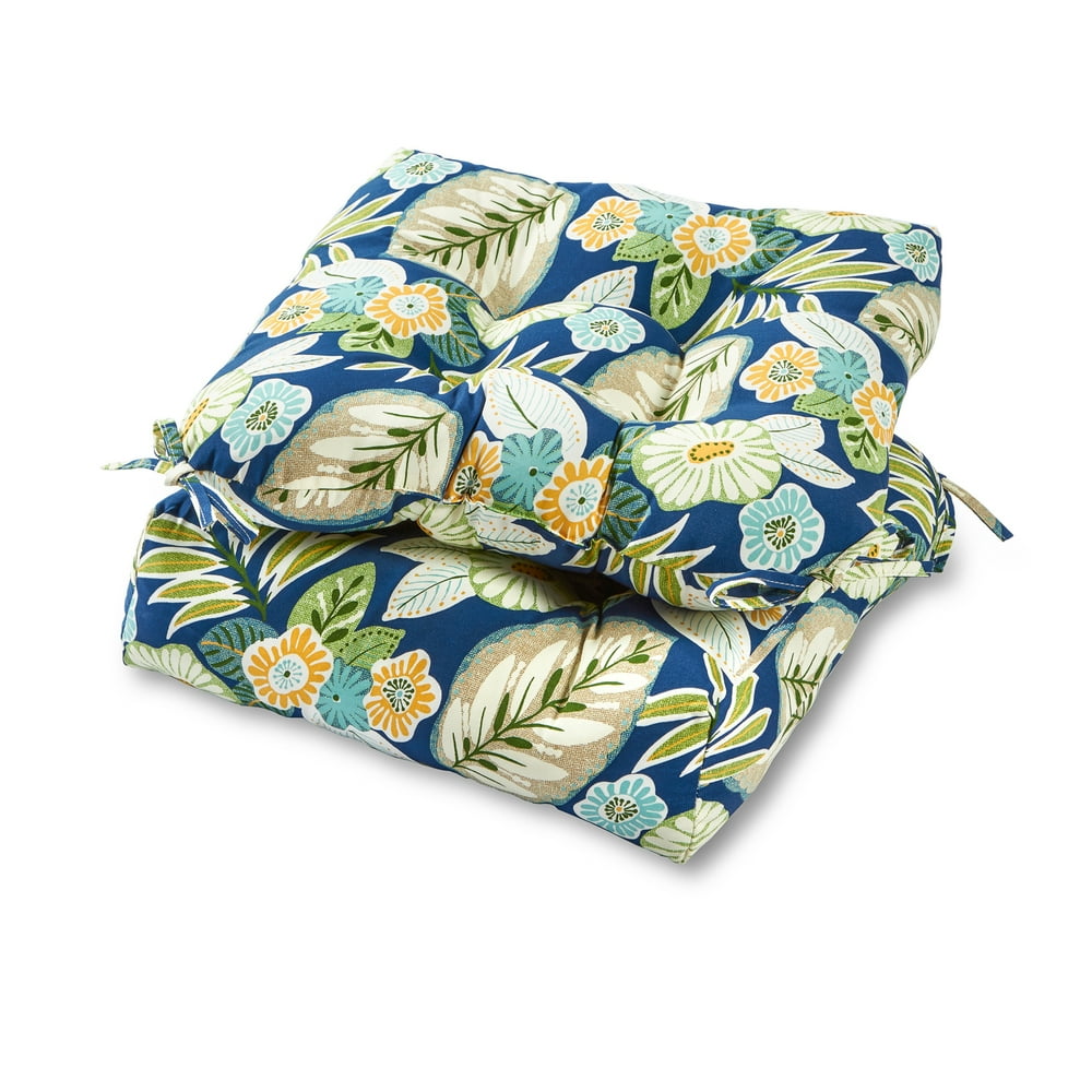 Marlow Floral 20 in. Plush Outdoor Chair Cushion, Set of 2 Walmart
