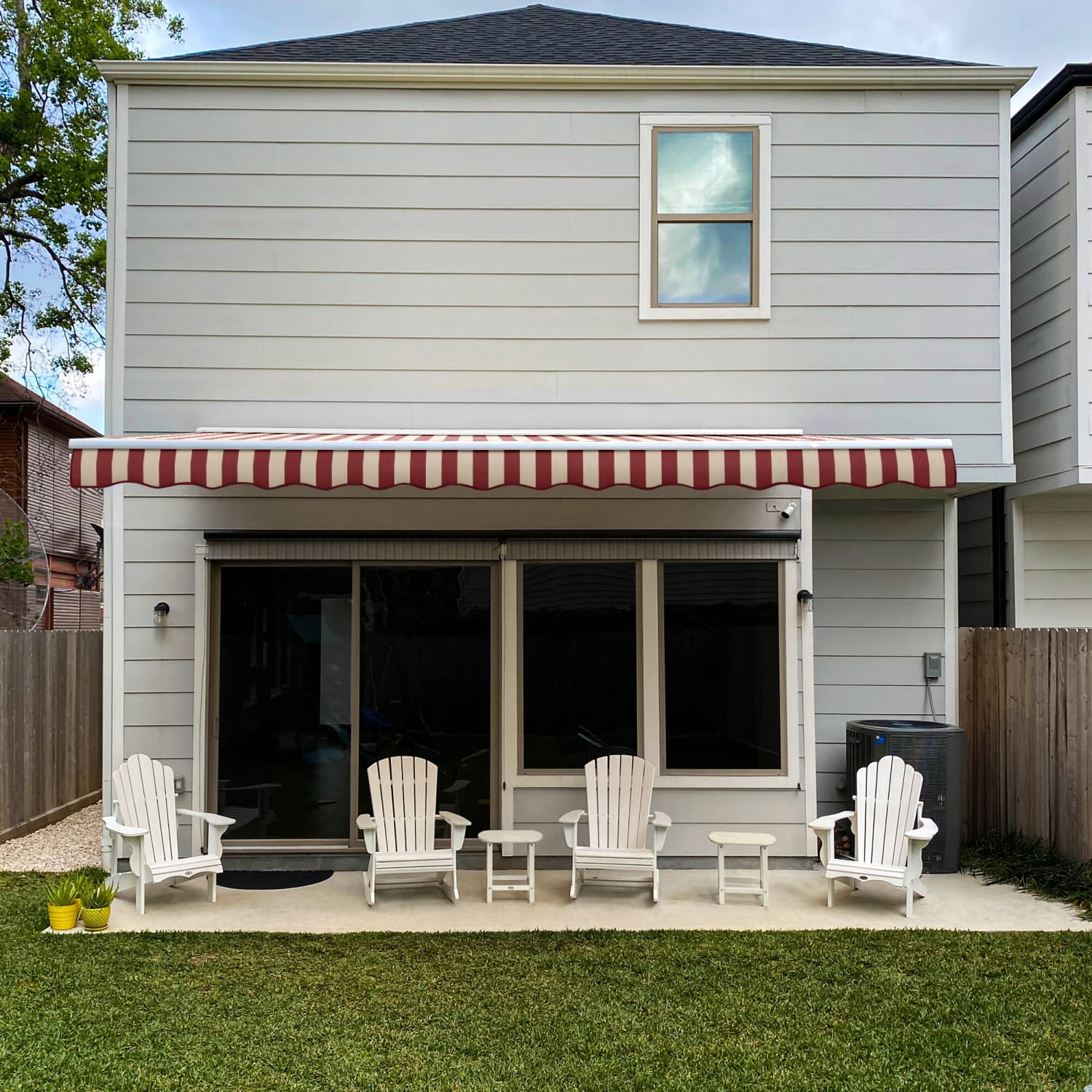 Awntech Destin with Hood Right Motor with Remote Motorized Retractable Awning