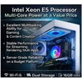 thumbnail image 4 of Gaming PC Desktop Xeon i7 E5 RTX 2080 Ti 11GB GDDR6, 16GB RAM, 512GB SSD + 1TB HDD, Wi-Fi 6, BT5.4, 800W PSU, Windows 11 W/ RGB Keyboard & Mouse, 4 of 12