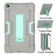 thumbnail image 5 of Dteck Case Compatible with Samsung Galaxy Tab A 8.0 inch 2019 Model SM-T290 T295 T297, Heavy Duty Shockproof Rugged Full Body Protection Case Kickstand Cover (no built-in screen protector), Gray/Mint, 5 of 8