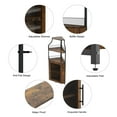 thumbnail image 6 of Yeshouse Corner Wine Cabinet with Removable Wine Rack, Wine Bar Cabinet with Barn Door and Adjustable Shelves, Industrial Wine Cabinet for Dining Room, Living Room,Kitchen, 6 of 8