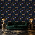 thumbnail image 6 of Magic Peel and Stick Wallpaper Whimsical Fantasy Moons Mushrooms Gold Botanical Wall Mural 23.6in x 9.8ft Self Adhesive Removable Wall Paper Renter Friendly Wallpaper for Kids Bedroom Living Room, 6 of 8
