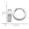 thumbnail image 2 of Sterling Silver Radiant Essence Textured Hoop Earrings - 3.5 Grams - Measures 13x14.25mm Wide, 2 of 2