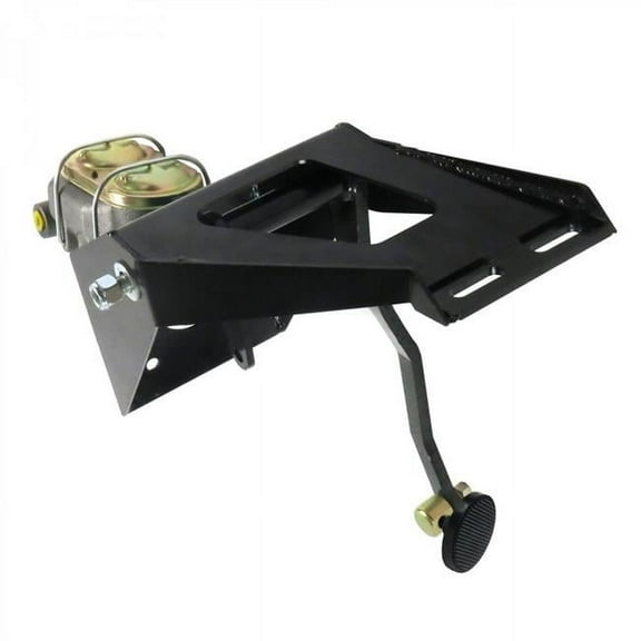 Helix Suspension Brakes & Steering  55-59 Chevy Truck Firewall Manual Brake Pedal Kit Drum & Drum 3 in. Black Pad
