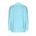 thumbnail image 3 of Jalioing V Neck Sweatshirt for Women Trendy Loose Solid Long Sleeve Pullover Shirt Spring Fall Fashion Tops, 3 of 9