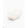thumbnail image 3 of Cuna de bebé metálica color blanco con diseño moderno y niveles ajustables., 3 of 5