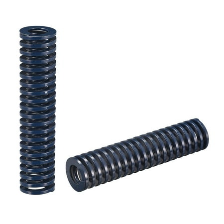 

Die Spring 2 Pack 25mm OD 125mm Long Spiral Stamping Light Load Compression Die Springs Blue
