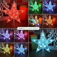 thumbnail image 3 of Christmas Tree Topper Stars Battery 11 LED RGB Christmas Decoration Topper Star Indoor Waterproof Glitter Star Tree Lights with Timer Function for Chr, 3 of 4