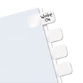 thumbnail image 2 of "Legal Index Tabs, Customizable: Handwrite Only, 1/5-Cut, White, 1"" Wide, 416/Pack | Bundle of 10 Packs", 2 of 2