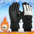 thumbnail image 2 of COMVALUE Snow Gloves for Women Waterproof Touchscreen Winter Warm Ski Snowboarding Gloves (Black, One Size), 2 of 3
