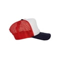 thumbnail image 4 of Gravity Threads Smile Face Embroidery Trucker Hat, Smile White/Red/Navy, 4 of 4
