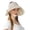 White, variant on Women's Wide Brim Open Top Sun Hat Foldable UV Protection Visor Bucket Cap for Fishing Beach Travel Free Size