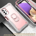 thumbnail image 5 of Dteck Galaxy A72 5G Case, Metal Ring Holder Kickstand Full Body Shockproof Sturdy Bumper Protective Cover for Samsung Galaxy A72 5G,Gray+Rosegold, 5 of 7