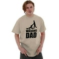 thumbnail image 3 of Walking Dad Nerdy Zombie Movie Lover Men's Big & Tall Crewneck Graphic Tee Brisco Brands 3X, 3 of 4
