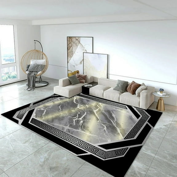 Light Luxury Nordic Large Living Room Carpets 160x230cm Bedroom Bedside Table Floor Decor Mats Washable Study Lounge Area Rugs