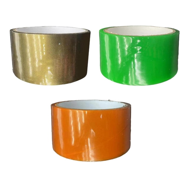 3 piezas de cintas adhesivas divertidas para bolas de 32 de largo para regalos de cumpleaños Aureato verde anaranjado Sunnimix