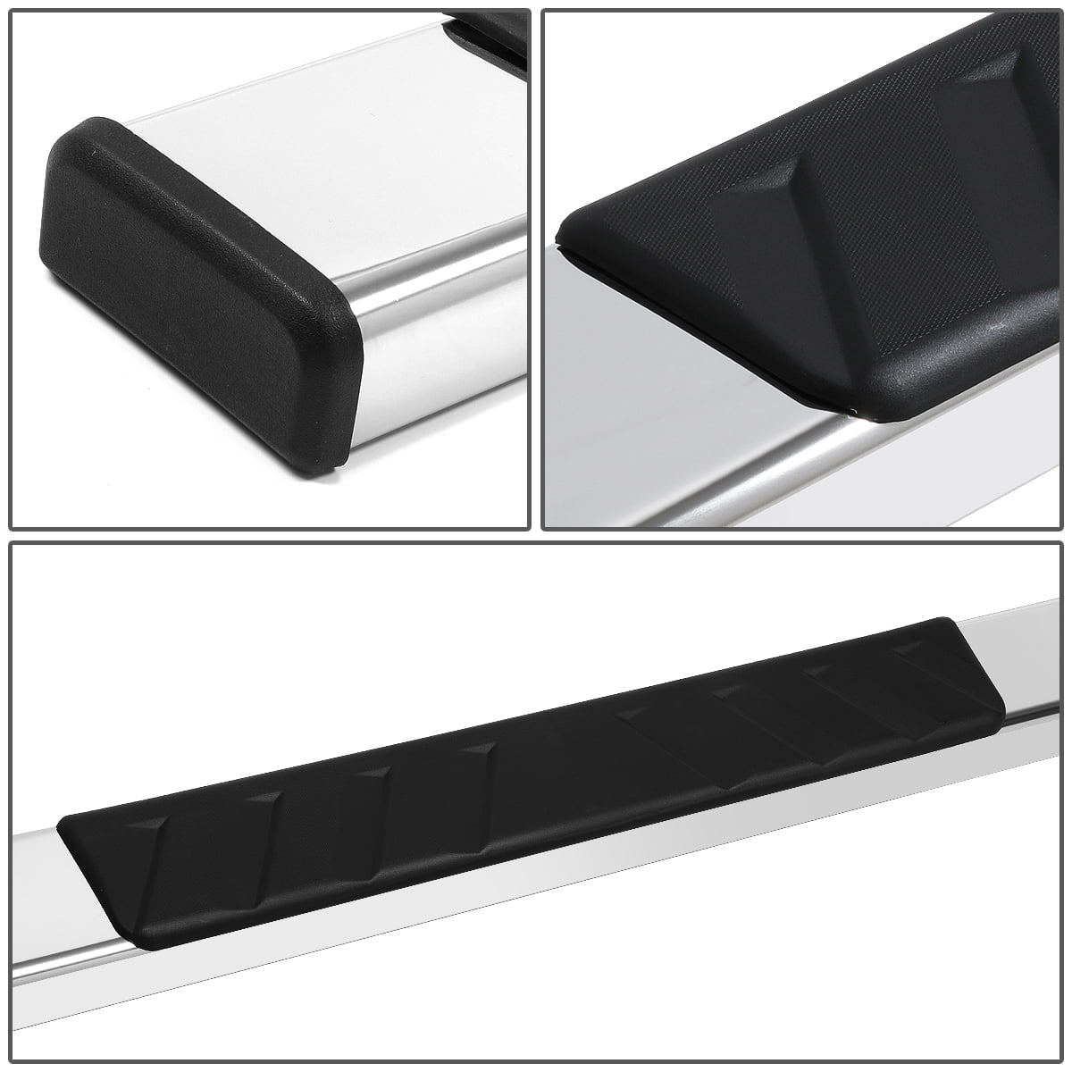 DNA Motoring For 09-24 Dodge Ram 1500-3500 Crew Cab 5" Flat Side Step Nerf Bar Running Board