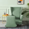 thumbnail image 3 of fastboy Wingback Chair Covers Made With Polyester For Long-Lasting Durability Easy To Care Wing Chair Cover dark grey, 3 of 6